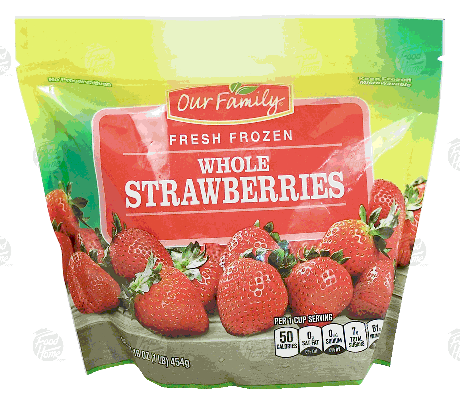 Our Family Fresh Frozen whole strawberries Full-Size Picture